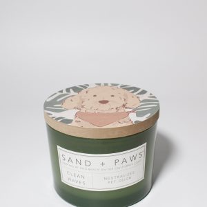 Sand + Paws Clean Waves 12 oz scented candle