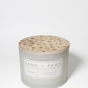 Sand + Paws Library 12 oz scented candle