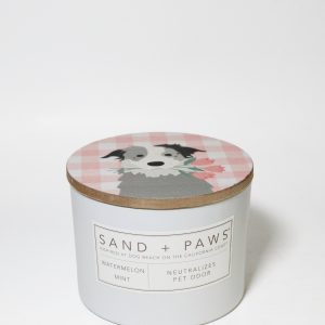 Sand + Paws Watermelon Mint 12 oz scented candle