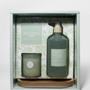Eucalyptus Mint Hand Soap & Candle Set