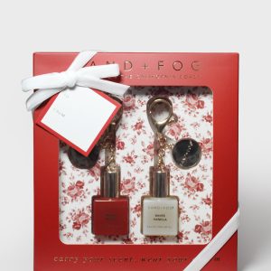 Bag Charm Perfume Oil Rollerball Set - Rose & Peony + White Vanilla