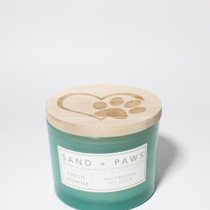 Sand + Paws Fresh Jasmine 12 oz scented candle