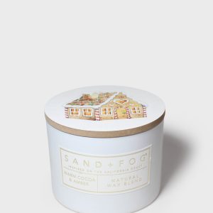 Warm Cocoa & Amber 12 oz scented candle