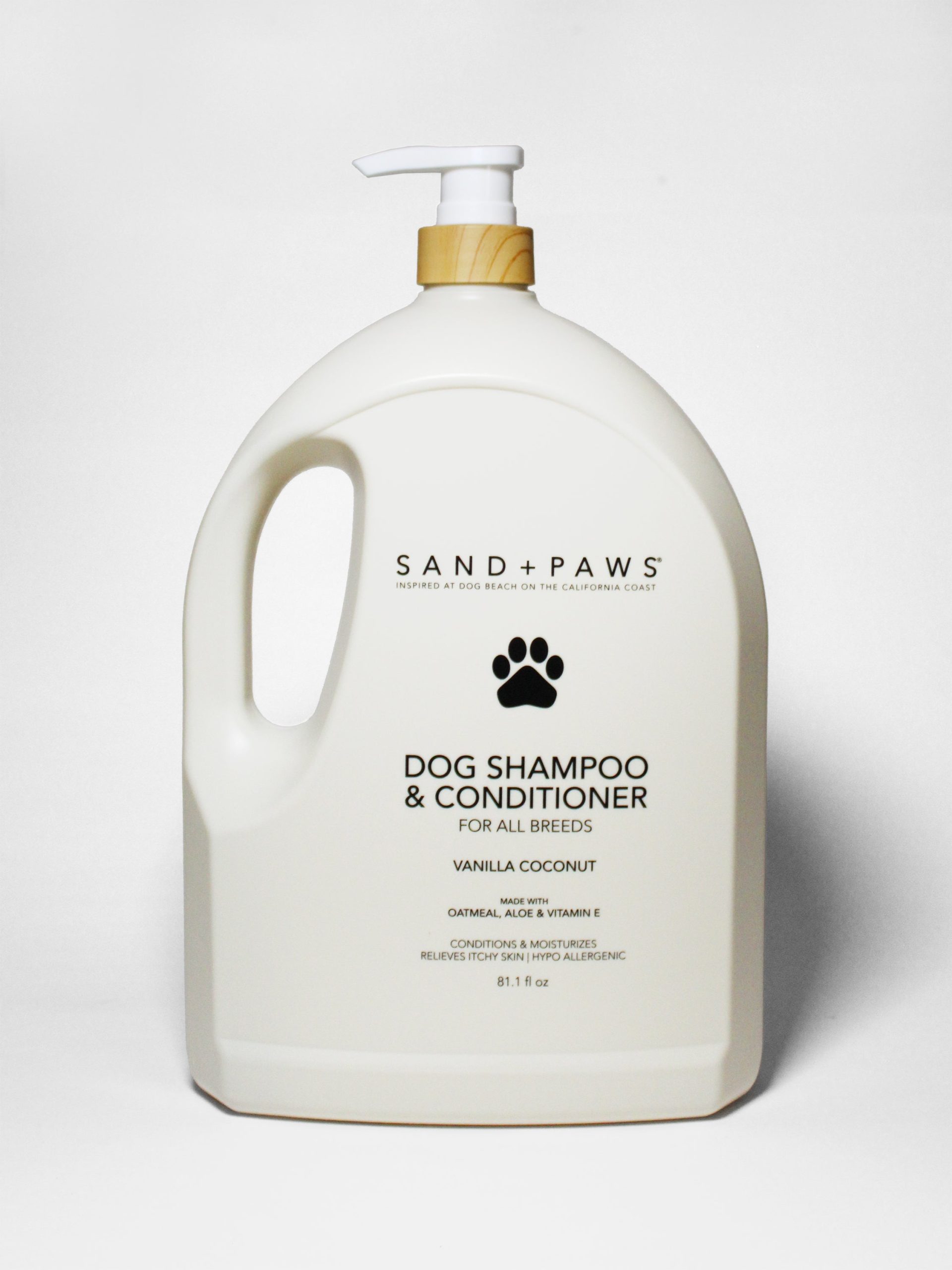 Sand + Paws Pet Shampoo & Conditioner - Vanilla Coconut