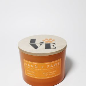 Sand + Paws Harvest Wreath 12 oz scented candle
