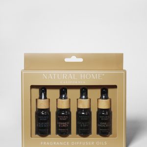 Natural Home 4 Pack of 10 ml Fragrance Diffuser Oils