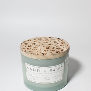 Sand + Paws Ocean & Sea Salt 12 oz scented candle