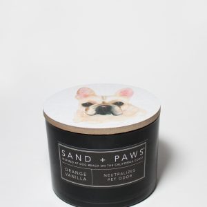 Sand + Paws Orange Vanilla 12 oz scented candle