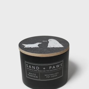 Sand + Paws White Pumpkin 12 oz scented candle
