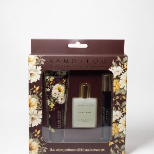 Hand Cream and Perfume Oil Rollerball Set - Lilac Wine