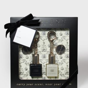 Bag Charm Perfume Oil Rollerball Set - Vanilla & Amber + Sweet Ivory