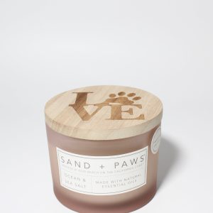 Sand + Paws Ocean & Sea Salt 12 oz scented candle