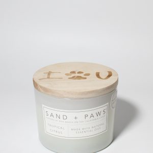 Sand + Paws Tropical Citrus 12 oz scented candle
