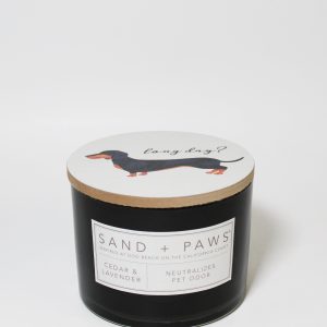 Sand + Paws Cedar & Lavender 12 oz scented candle