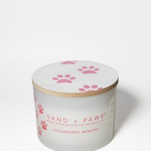 Sand + Paws Strawberry Mimosa 12 oz scented candle