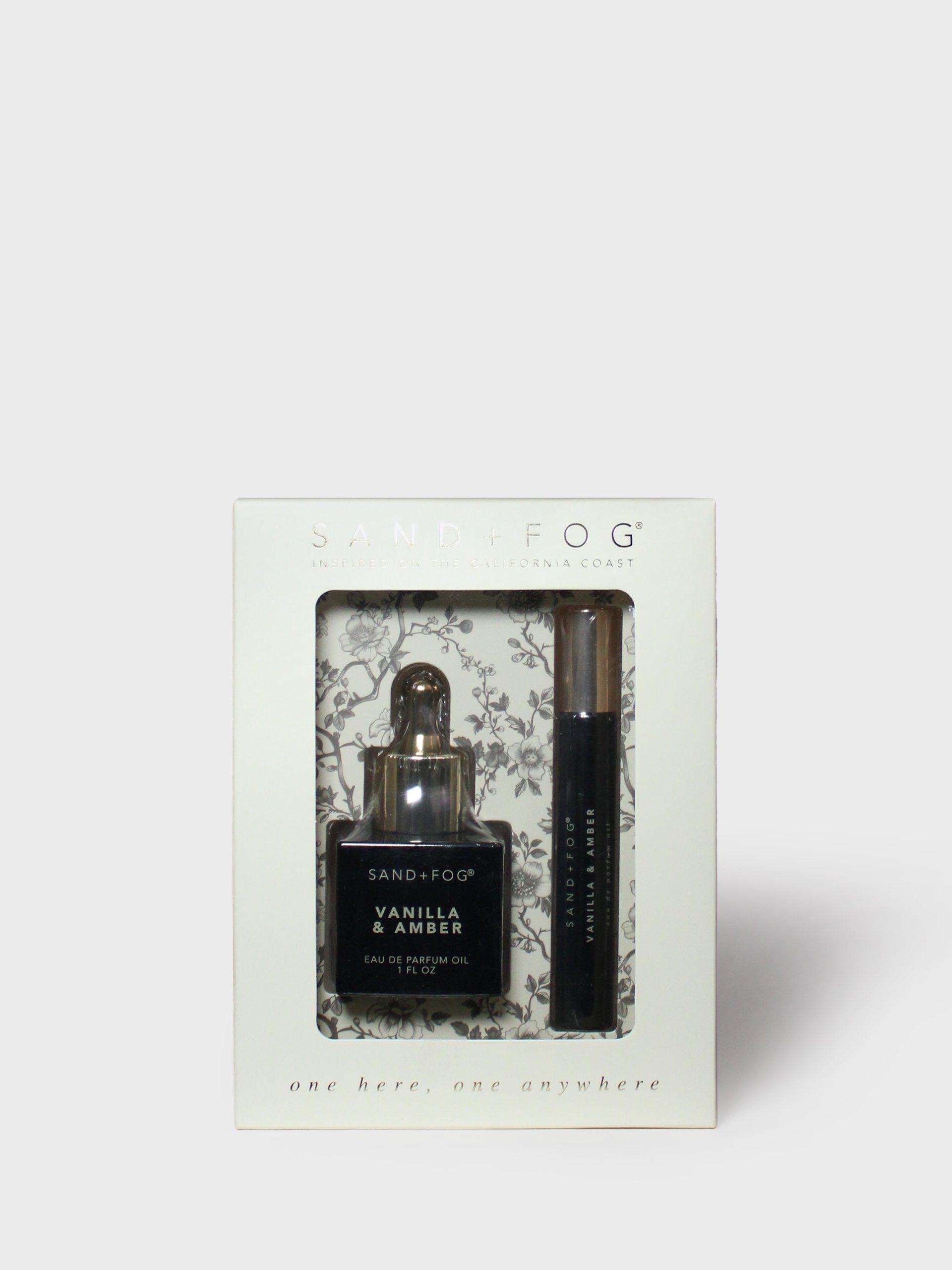 Perfume Oil Dropper and Rollerball Set - Vanilla & Amber