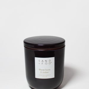 Warm Cocoa & Amber 10.5 oz scented candle