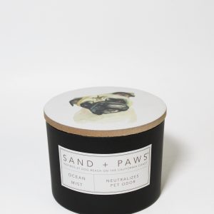 Sand + Paws Ocean Mist 12 oz scented candle