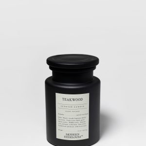 Teakwood 12 oz scented candle