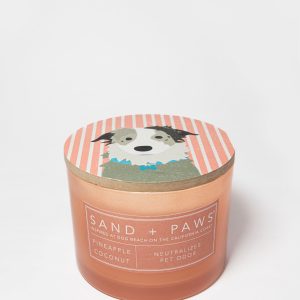 Sand + Paws Pineapple Coconut 12 oz scented candle
