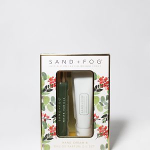Hand Cream and Perfume Oil Rollerball Set - White Vanilla