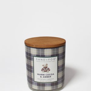 Warm Cocoa & Amber 10 oz scented candle