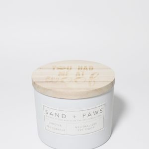 Sand + Paws Lemon & Red Currant 12 oz scented candle