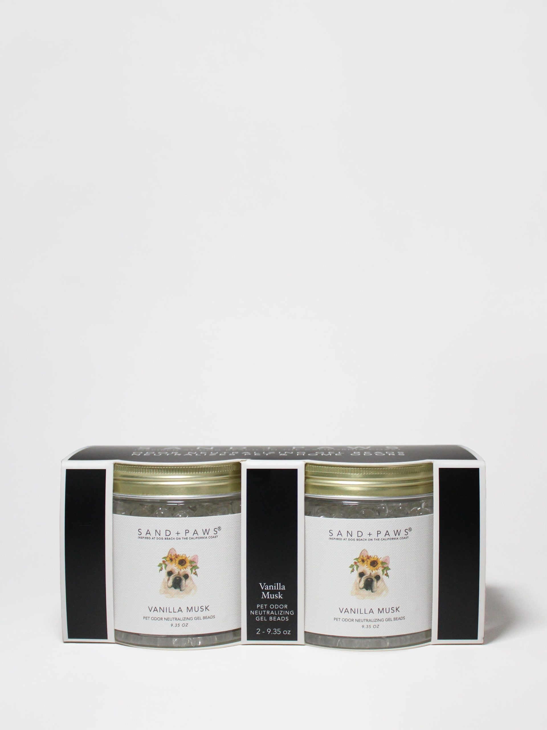 Sand + Paws Vanilla Musk 9.35 oz Gel Scent Beads Pack of 2