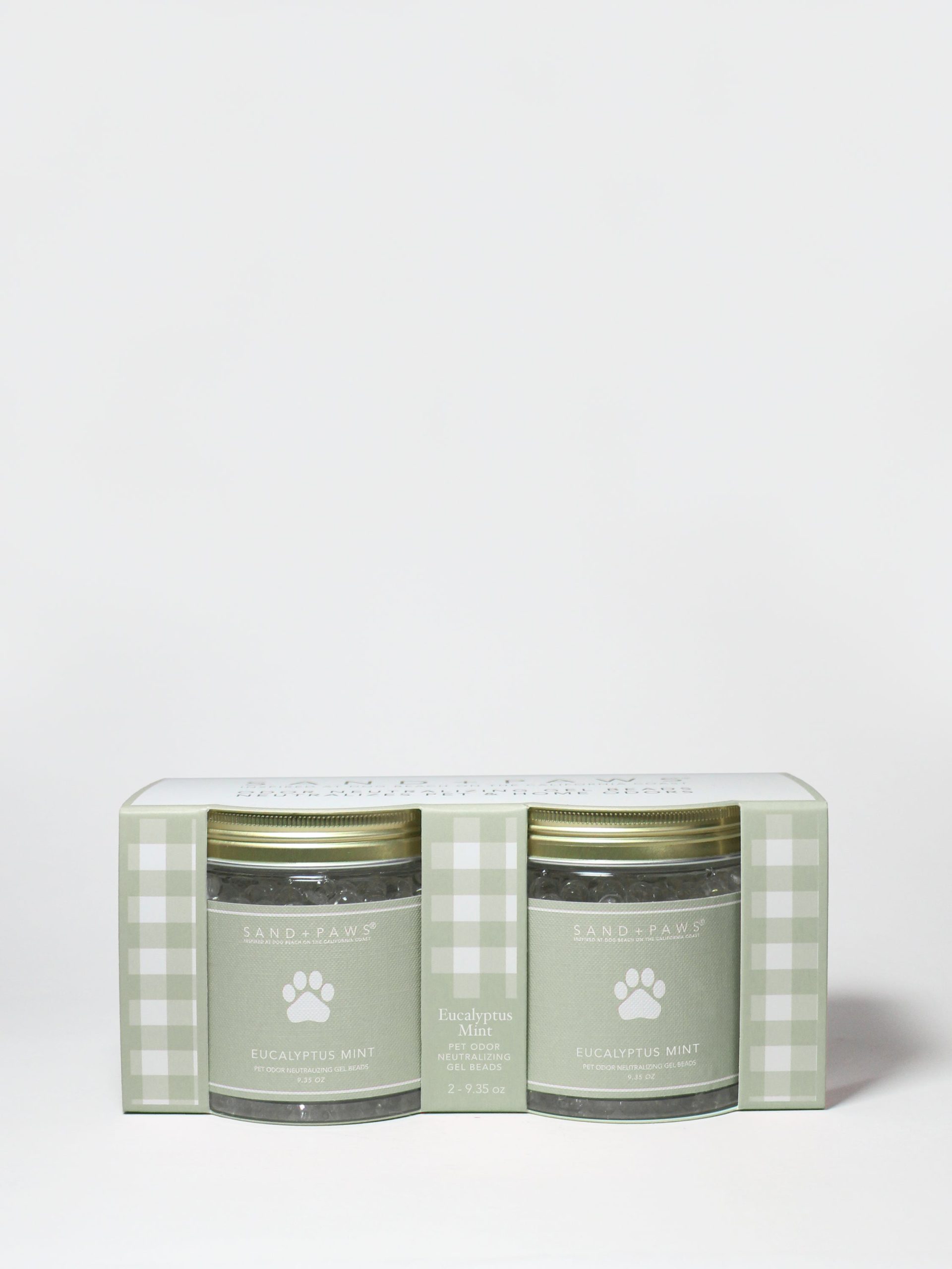 Sand + Paws Eucalyptus Mint 9.35 oz Gel Scent Beads Pack of 2