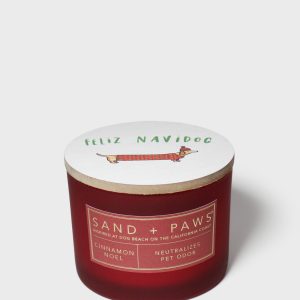 Sand + Paws Cinnamon Noel 12 oz scented candle